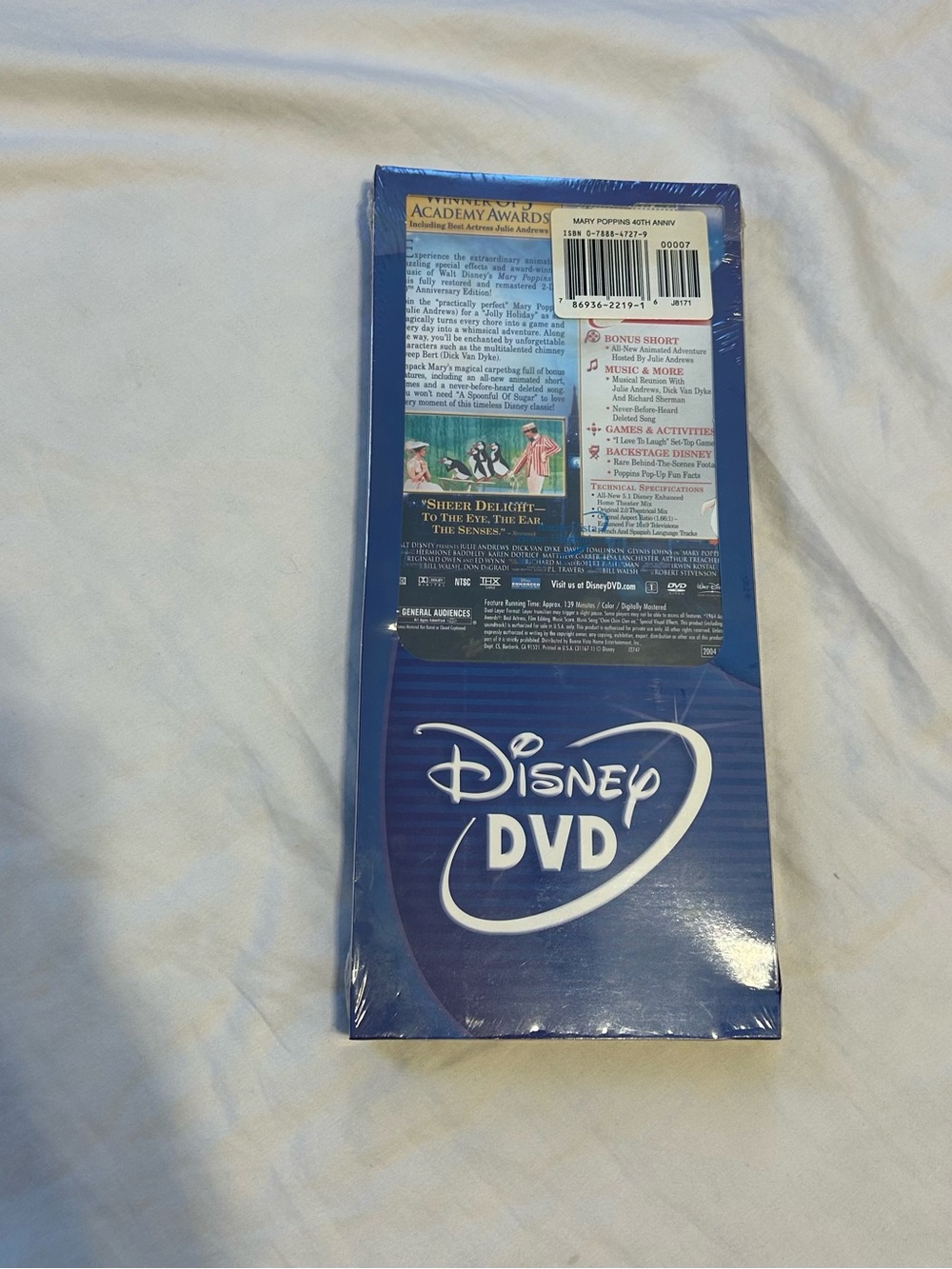 Brand New DVD Sealed Mary Poppins 40th Anniversary Edition Release Year 2004 - Picture 2 of 3